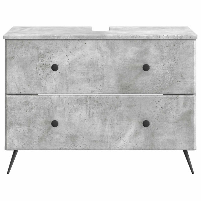 Dulap pentru Chiuveta de Baie BREDA Gri Beton 82 x 41 x 59 cm - WALTI WALTI