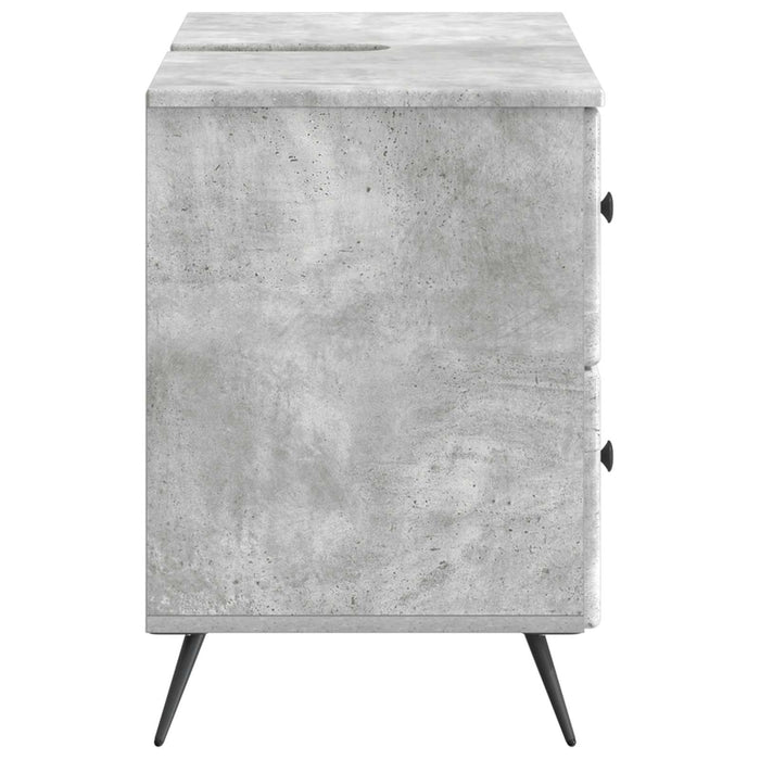 Dulap pentru Chiuveta de Baie BREDA Gri Beton 82 x 41 x 59 cm - WALTI WALTI