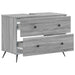 Dulap pentru Chiuveta de Baie BREDA Sonoma gri 82 x 41 x 59 cm - WALTI WALTI