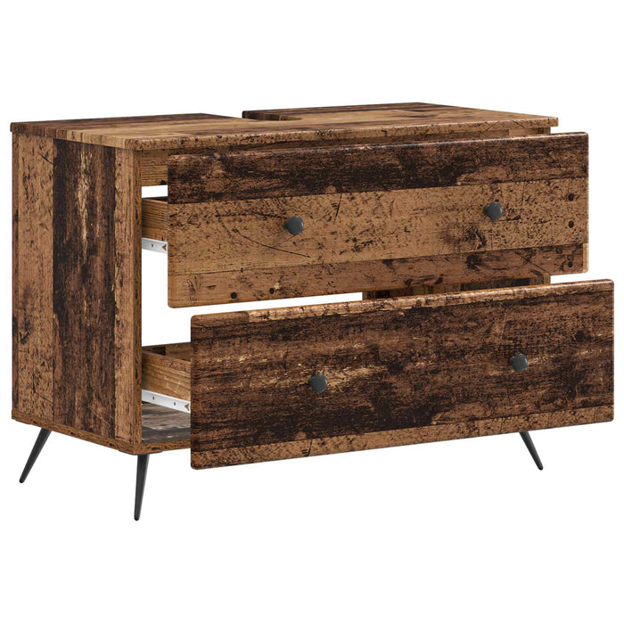 Dulap pentru Chiuveta de Baie BREDA Lemn vechi 82 x 41 x 59 cm - WALTI WALTI