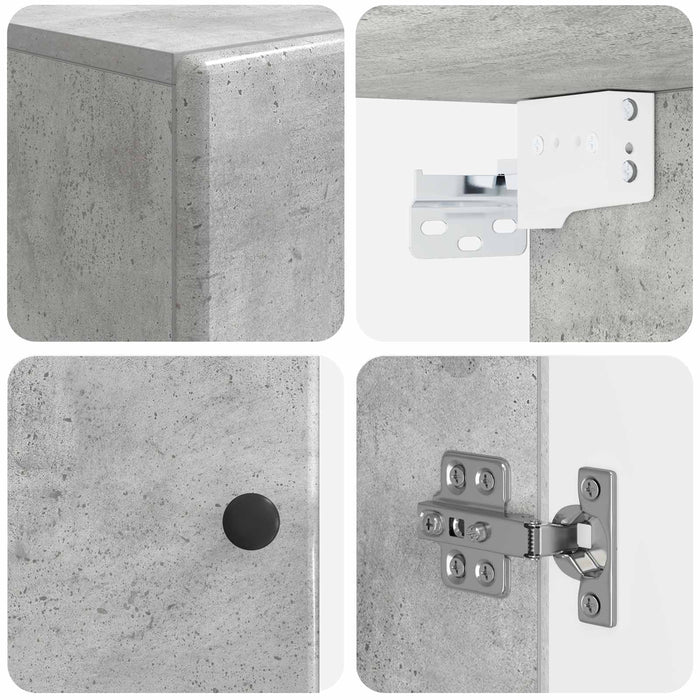 Dulap de perete pentru baie BREDA Gri Beton 30 x 31 x 59 cm WALTI