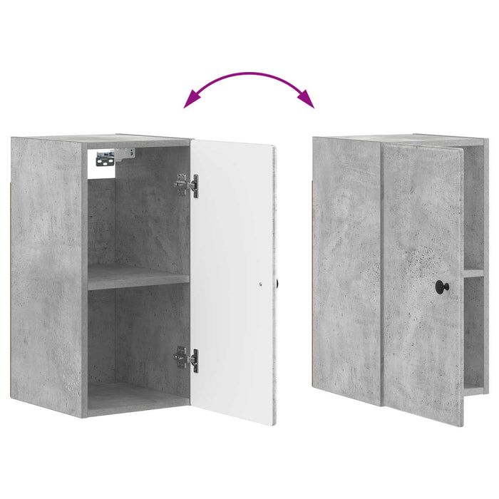 Dulap de perete pentru baie BREDA Gri Beton 30 x 31 x 59 cm WALTI