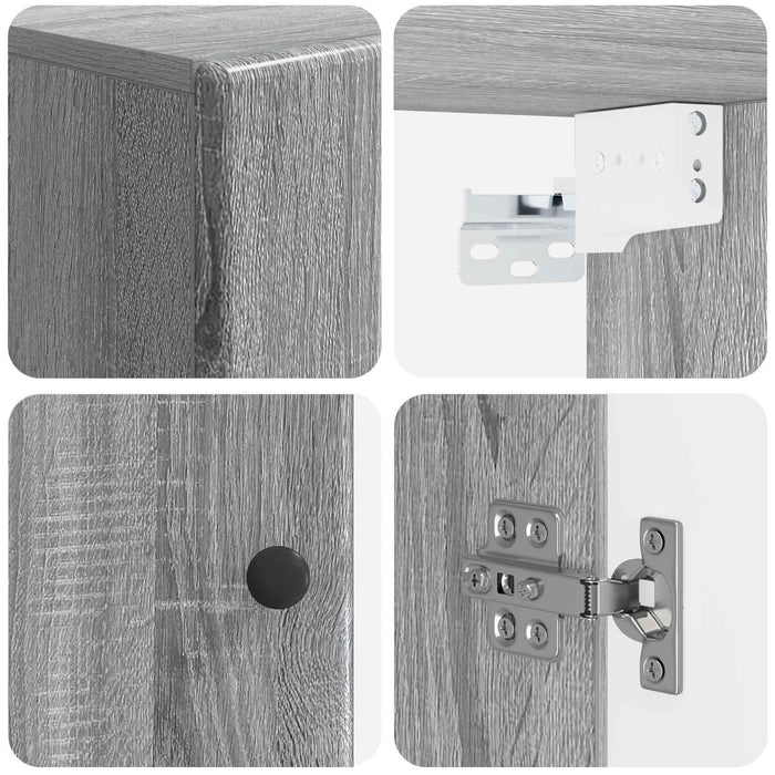 Dulap de perete pentru baie BREDA Sonoma gri 30 x 31 x 59 cm WALTI