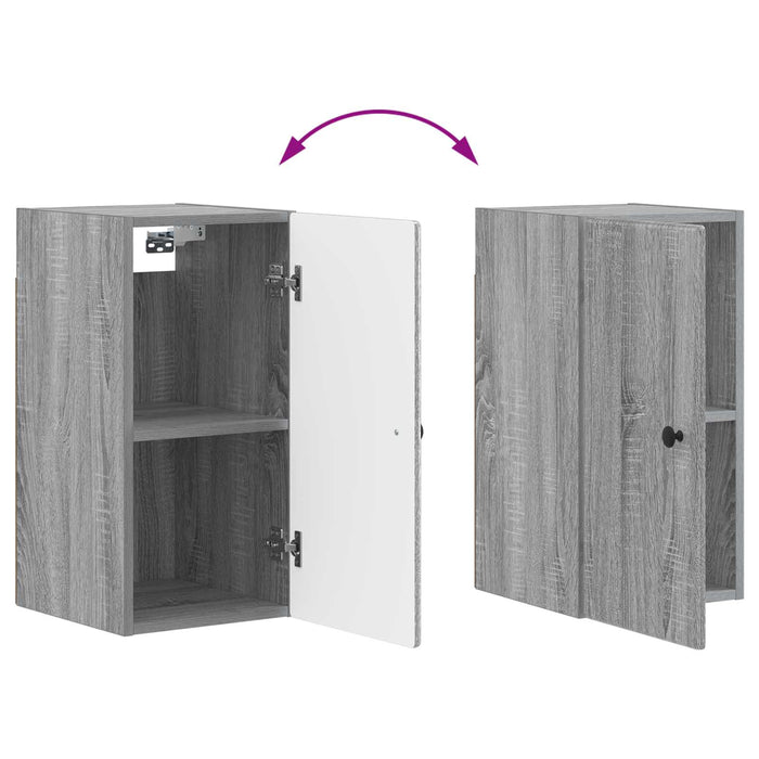 Dulap de perete pentru baie BREDA Sonoma gri 30 x 31 x 59 cm WALTI