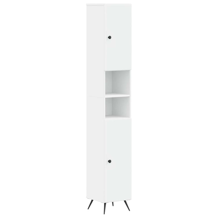 Cabinet de Baie cu Raft Deschis BREDA Alb 30 x 31 x 190 cm WALTI