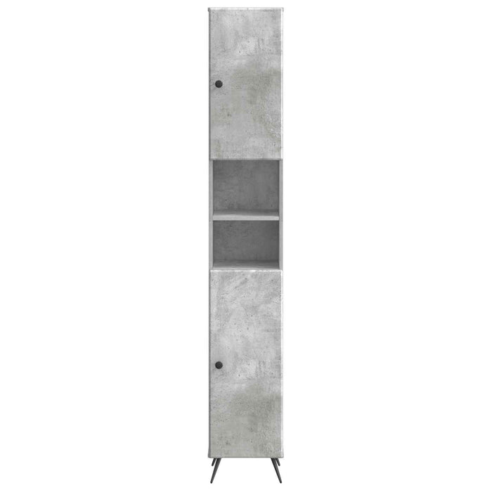 Cabinet de Baie cu Raft Deschis BREDA Gri Beton WALTI
