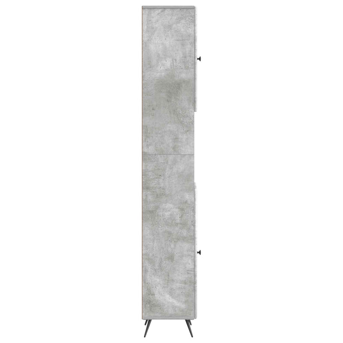 Cabinet de Baie cu Raft Deschis BREDA Gri Beton WALTI