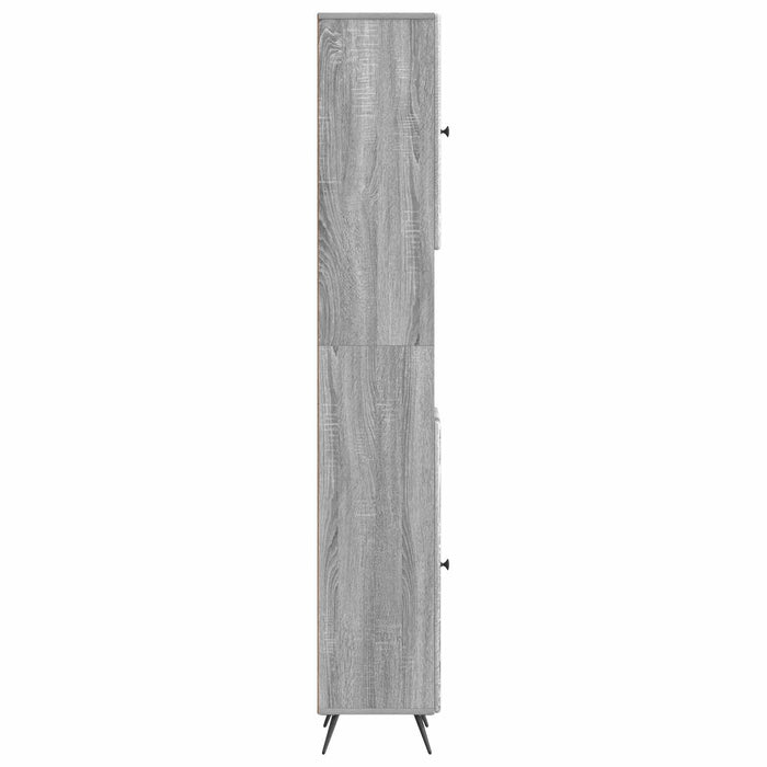 Cabinet de Baie cu Raft Deschis BREDA Sonoma gri WALTI