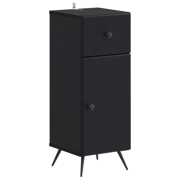Dulap de Depozitare pentru Baie BREDA Negru 30 x 31 x 80 cm WALTI