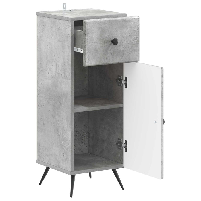 Dulap de Depozitare pentru Baie BREDA Gri Beton 30 x 31 x 80 cm WALTI