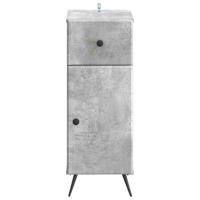 Dulap de Depozitare pentru Baie BREDA Gri Beton 30 x 31 x 80 cm WALTI
