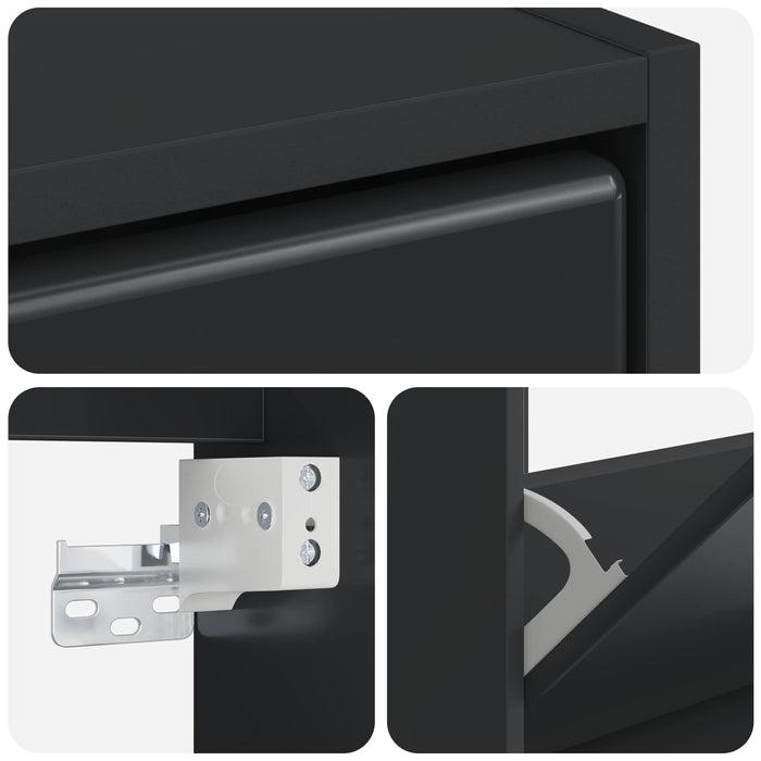 Dulap pentru pantofi montat pe perete BREDA 71 x 17 x 43 cm WALTI