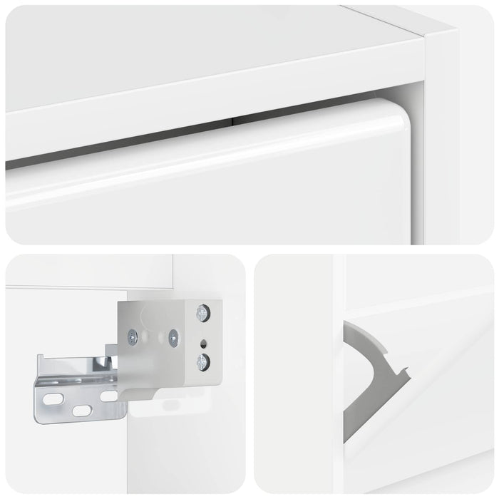 Dulap pentru pantofi montat pe perete BREDA 71 x 17 x 43 cm WALTI