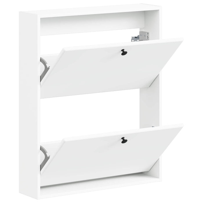 Dulap pentru pantofi montat pe perete BREDA 71 x 17 x 86 cm Alb WALTI