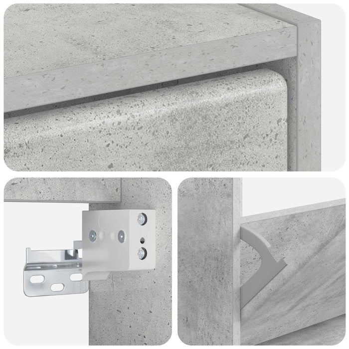 Dulap pentru pantofi montat pe perete BREDA 71 x 17 x 86 cm WALTI