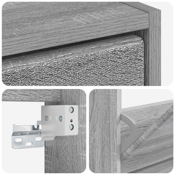 Dulap pentru pantofi montat pe perete BREDA 71 x 17 x 86 cm WALTI