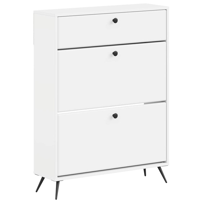 Dulap pentru pantofi BREDA 78 x 24 x 103 cm Lemn prelucrat Alb WALTI