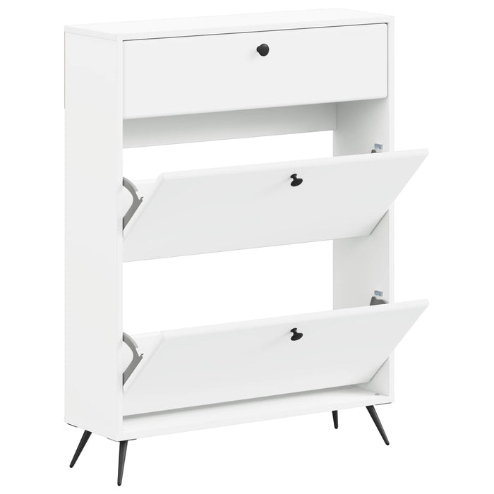 Dulap pentru pantofi BREDA 78 x 24 x 103 cm Lemn prelucrat Alb WALTI
