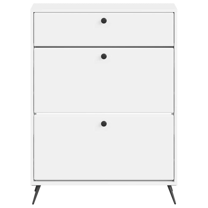 Dulap pentru pantofi BREDA 78 x 24 x 103 cm Lemn prelucrat Alb WALTI