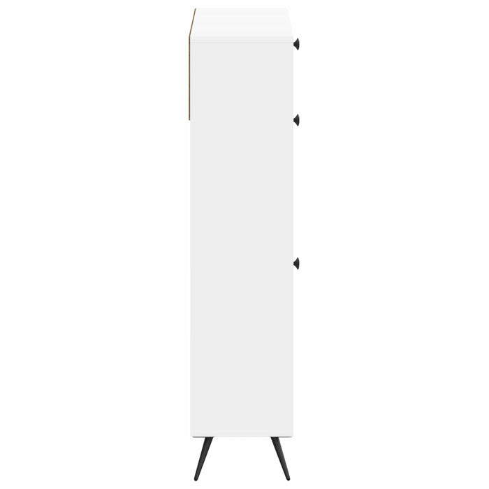 Dulap pentru pantofi BREDA 78 x 24 x 103 cm Lemn prelucrat Alb WALTI