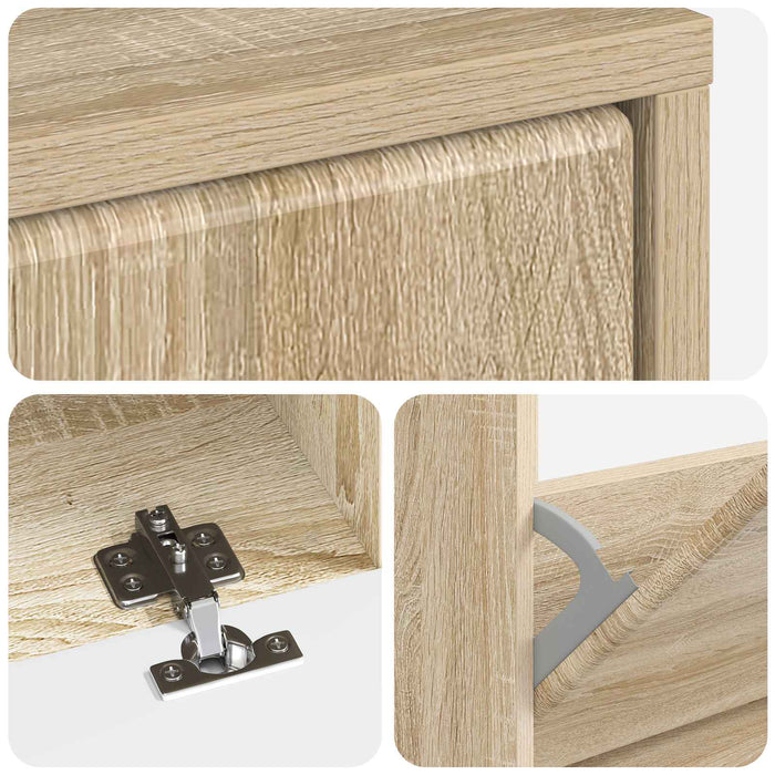 Dulap pentru pantofi BREDA 78 x 24 x 103 cm Lemn prelucrat WALTI