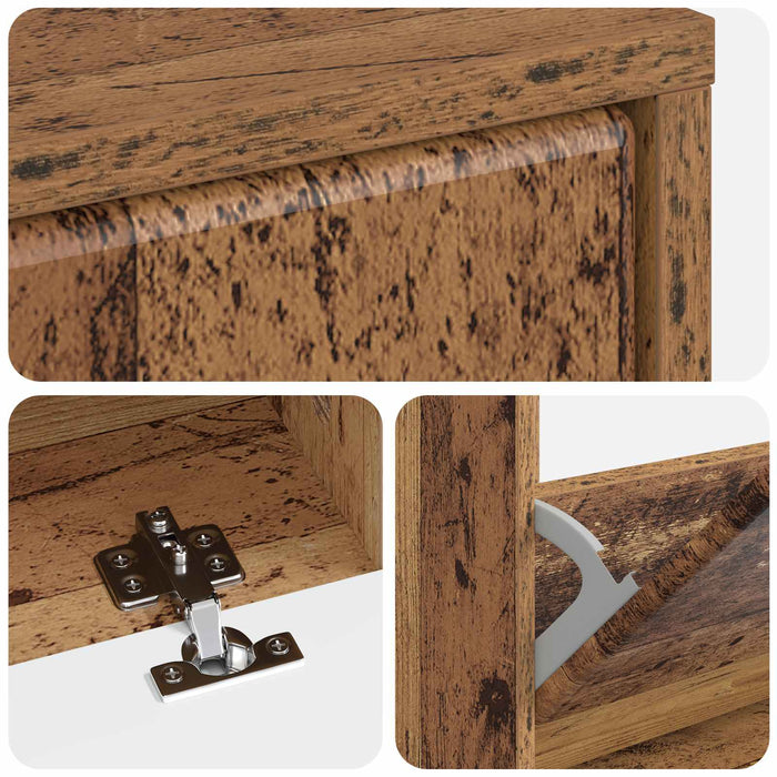 Dulap pentru pantofi BREDA 78 x 24 x 103 cm Lemn prelucrat WALTI