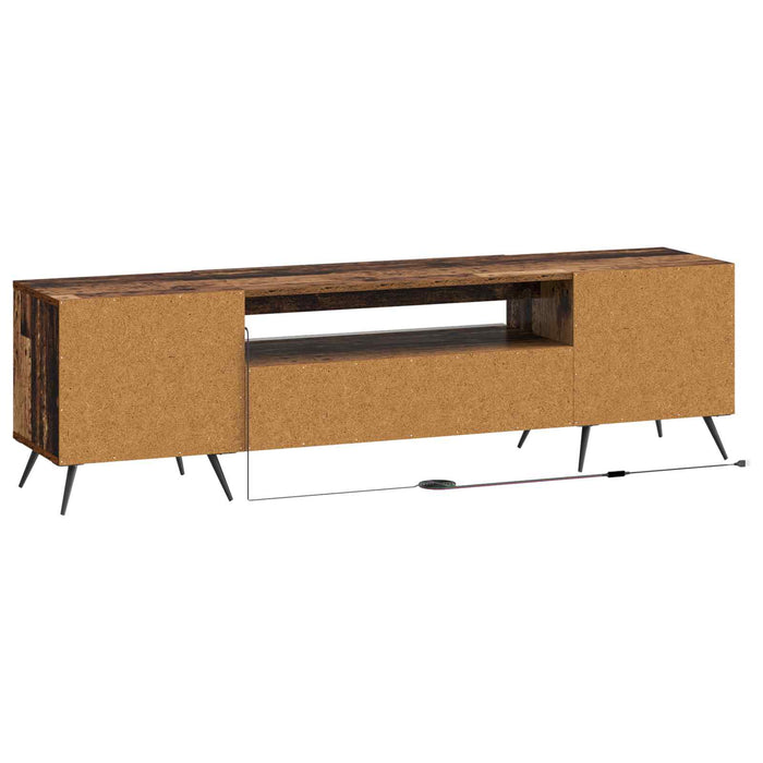 Cabinet TV cu LED Lemn vechi Lemn prelucrat WALTI