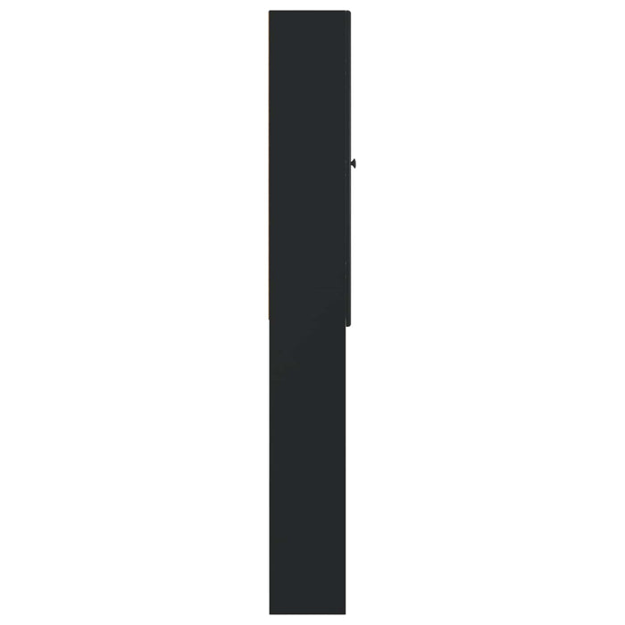 Dulap pentru toaletă BREDA Negru 66 x 25,5 x 190 cm WALTI