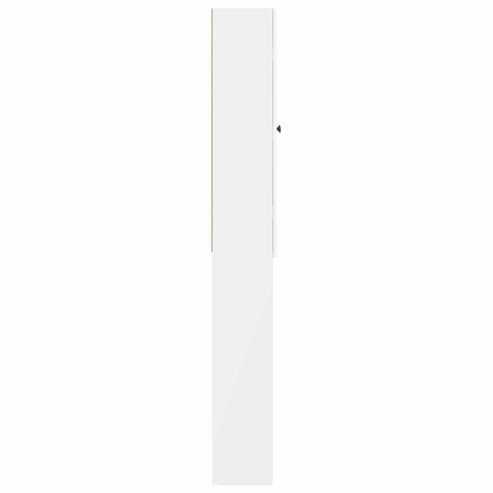 Dulap pentru toaletă BREDA Alb foarte lucios 66 x 25,5 x 190 cm WALTI