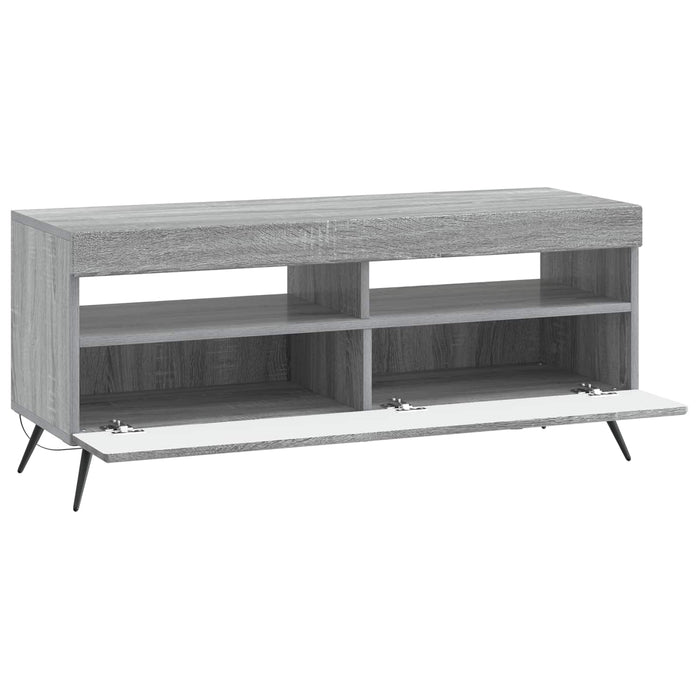 Cabinet TV cu LED Sonoma gri Lemn prelucrat WALTI