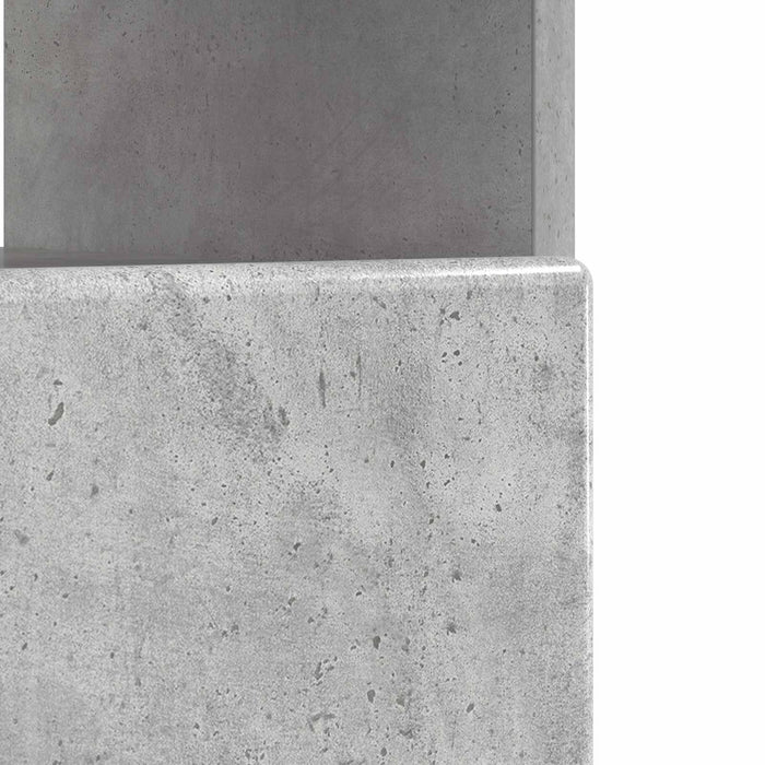 Cabinet TV cu LED Gri Beton Lemn prelucrat WALTI