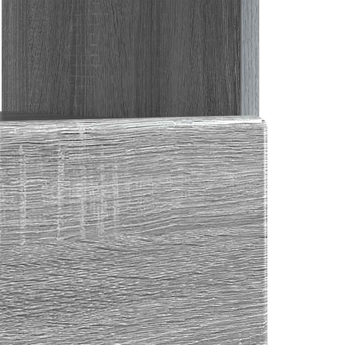 Cabinet TV cu LED Sonoma gri Lemn prelucrat WALTI