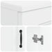 Dulap pentru Chiuveta de Baie UTRECHT Alb 59,5 x 31,5 x 59 cm - WALTI WALTI
