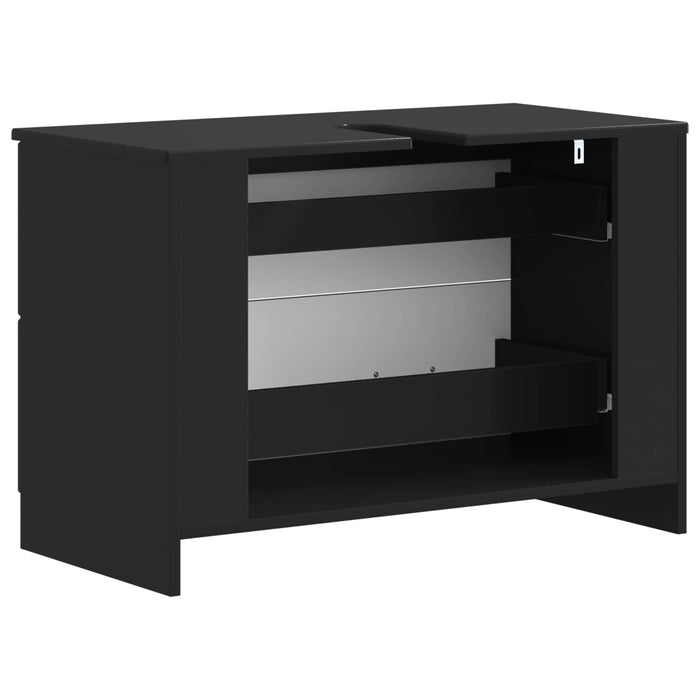 Dulap pentru Chiuveta de Baie UTRECHT Negru 82 x 41 x 56 cm - WALTI WALTI
