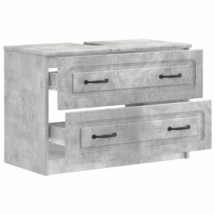 Dulap pentru Chiuveta de Baie UTRECHT Gri Beton 82 x 41 x 56 cm - WALTI WALTI