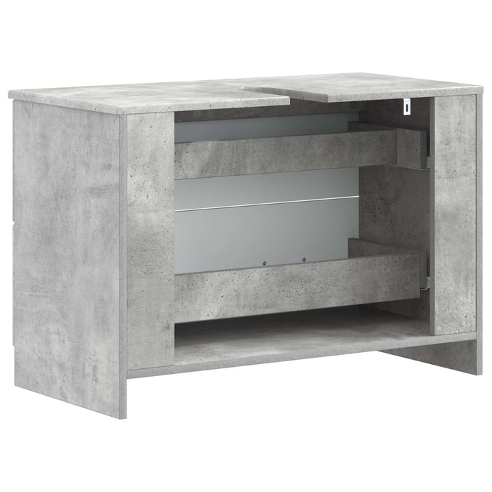 Dulap pentru Chiuveta de Baie UTRECHT Gri Beton 82 x 41 x 56 cm - WALTI WALTI