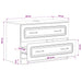 Dulap pentru Chiuveta de Baie UTRECHT Gri Beton 82 x 41 x 56 cm - WALTI WALTI