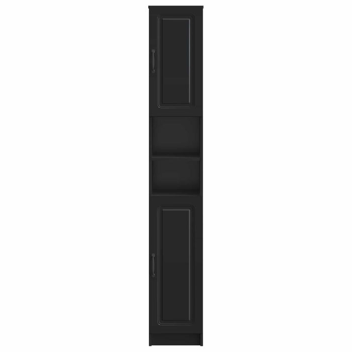 Cabinet de Baie cu Raft Deschis UTRECHT Negru 30 x 31 x 187 cm WALTI
