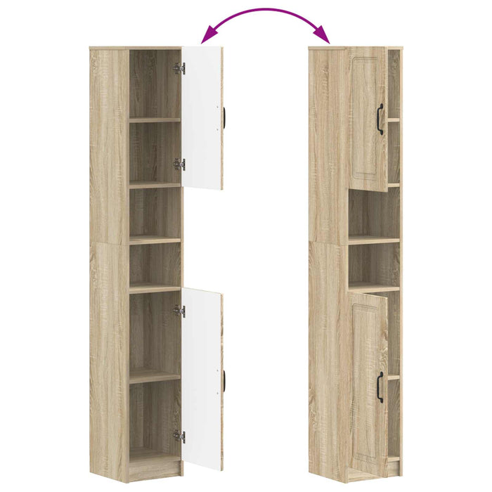 Cabinet de Baie cu Raft Deschis UTRECHT Stejar Sonoma WALTI
