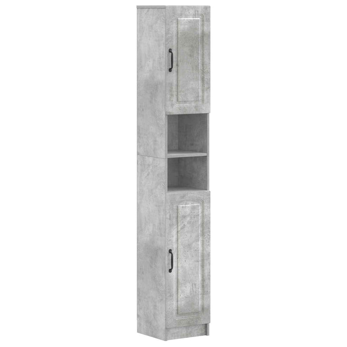 Cabinet de Baie cu Raft Deschis UTRECHT Gri Beton WALTI