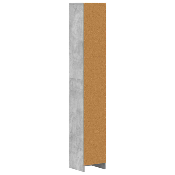 Cabinet de Baie cu Raft Deschis UTRECHT Gri Beton WALTI