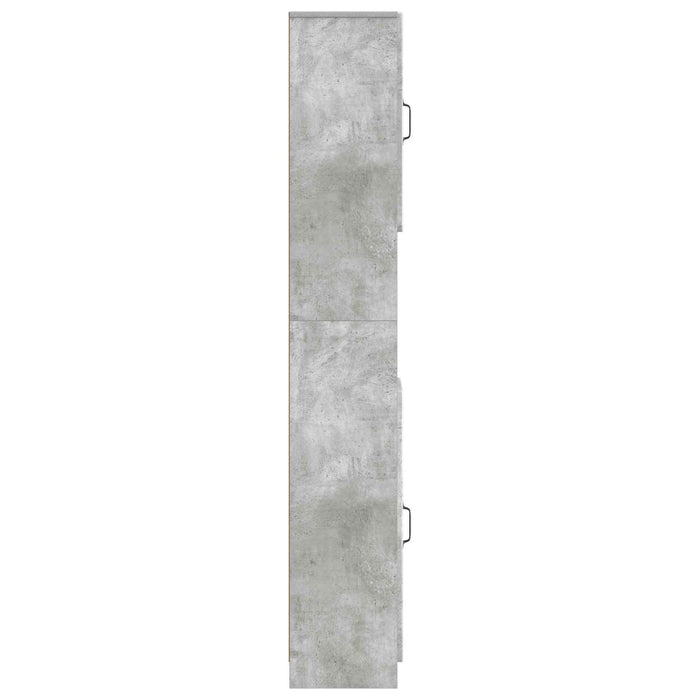 Cabinet de Baie cu Raft Deschis UTRECHT Gri Beton WALTI