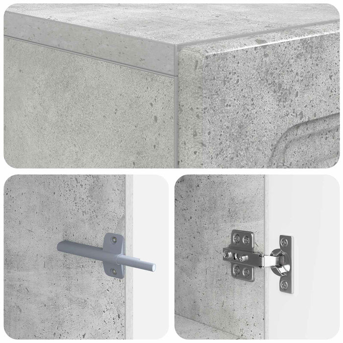 Cabinet TV Gri Beton Lemn prelucrat WALTI