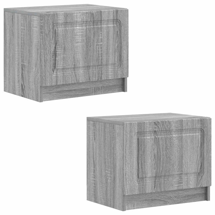 Cabinet TV Sonoma gri Lemn prelucrat WALTI