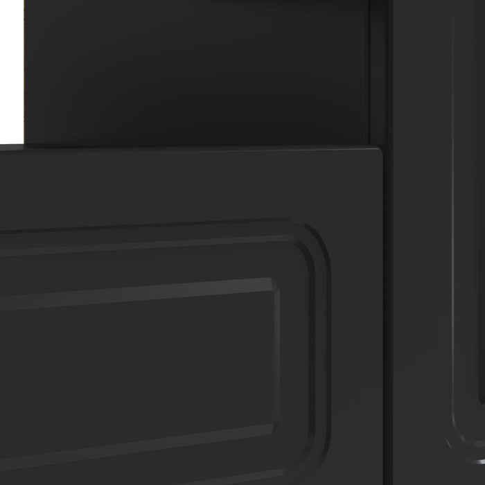 Cabinet TV cu LED Negru Lemn prelucrat WALTI