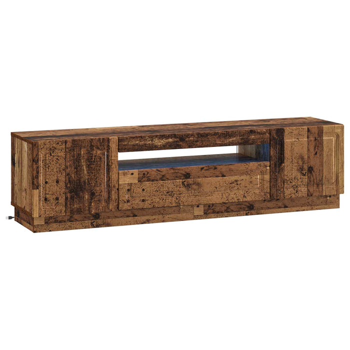 Cabinet TV cu LED Lemn vechi Lemn prelucrat WALTI