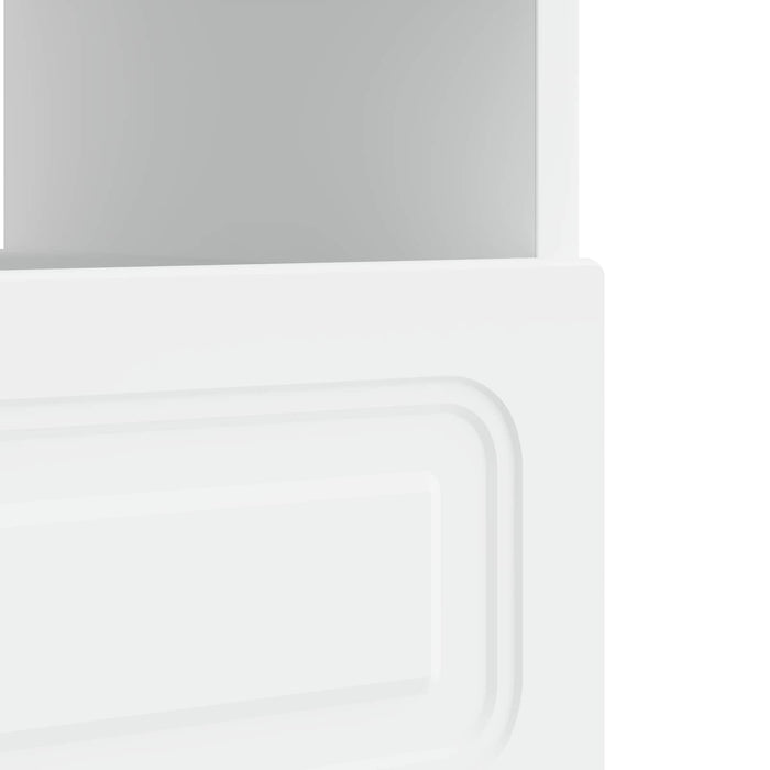 Cabinet TV cu LED Alb Lemn prelucrat WALTI