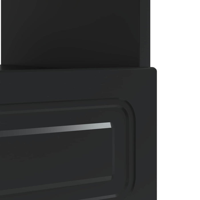 Cabinet TV cu LED Negru Lemn prelucrat WALTI