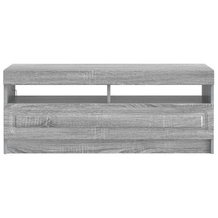 Cabinet TV cu LED Sonoma gri Lemn prelucrat WALTI