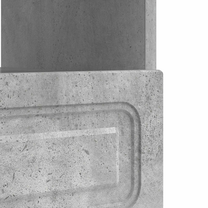 Cabinet TV cu LED Gri Beton Lemn prelucrat WALTI